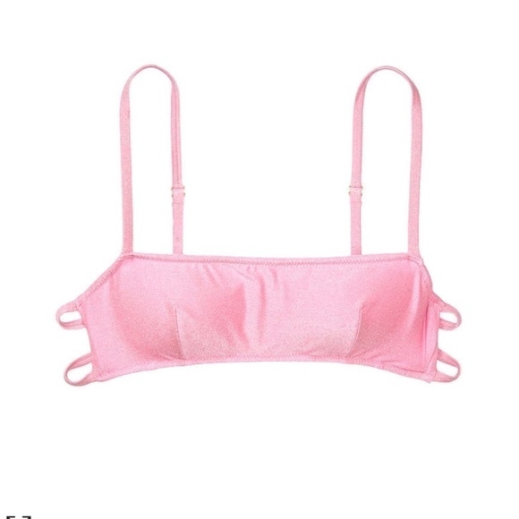 VICTORIA SECRET NEW Menorca Shimmer Bandeau Bikini Top - Picture 3 of 6